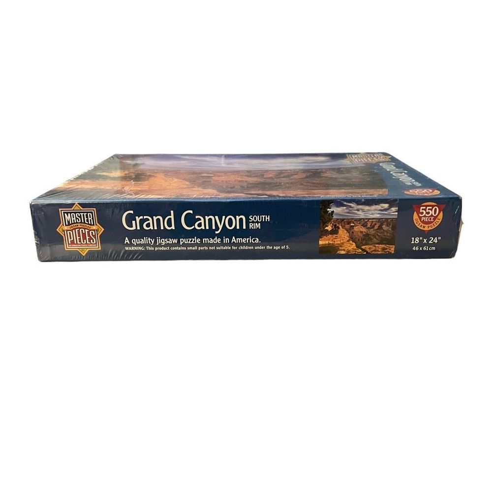 Master Pieces Jigsaw Puzzles Grand Canyon South Rim 550 Piece 18”x24” 60411 NEW - Picture 2 of 6